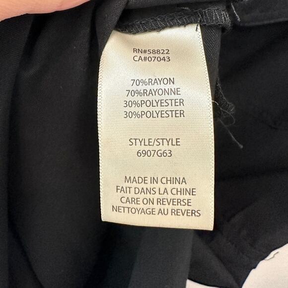 MAX STUDIO | Black Button Front Shirt Dress Minimalist NWT | Small - Picture 8 of 9